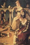 Vittore Carpaccio Venetian Ladies,known as the courtesans oil painting on canvas